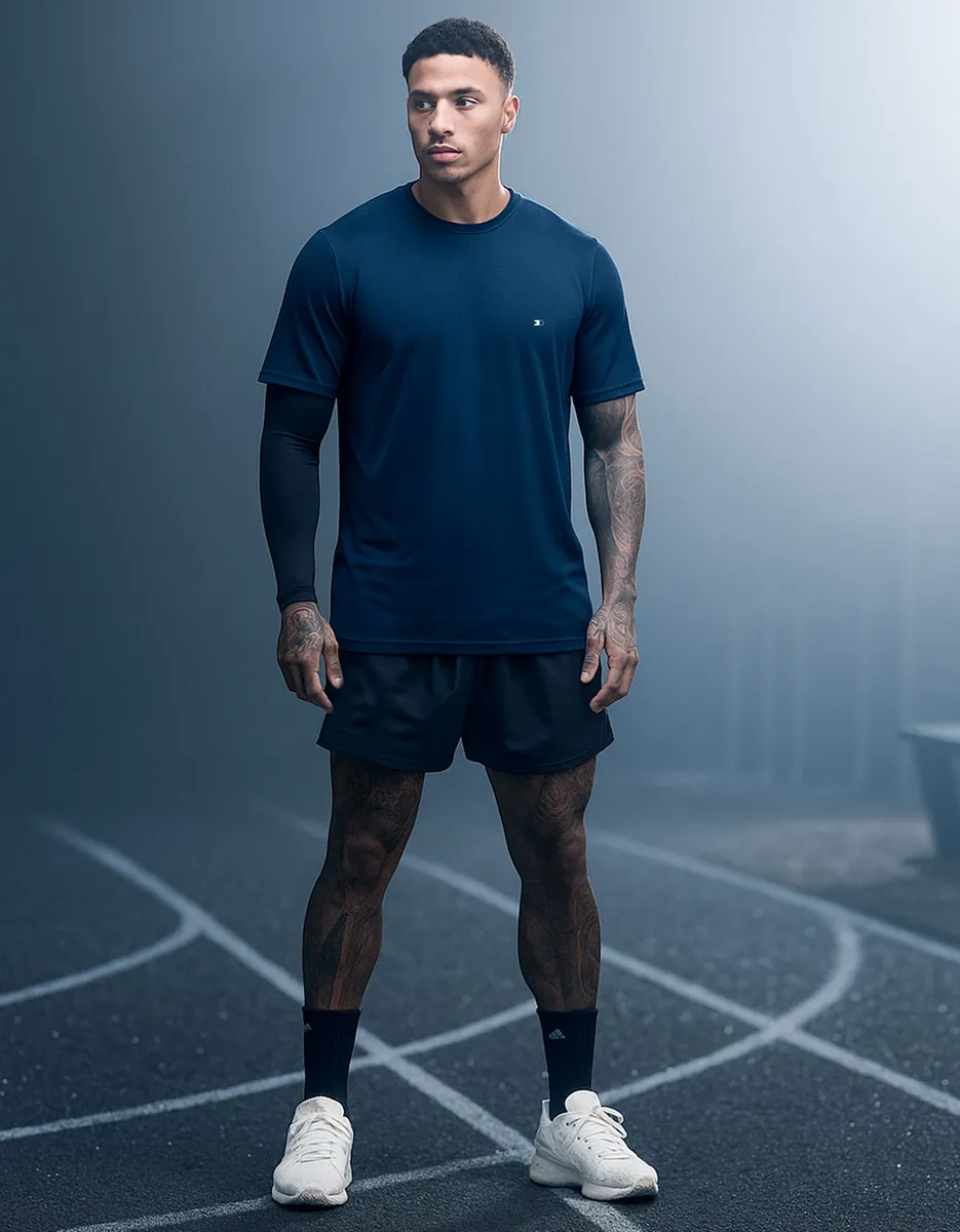 Kit 4 Camiseta Dry-fit Sandrini Masculina Academia Caminhada - Imagem 3