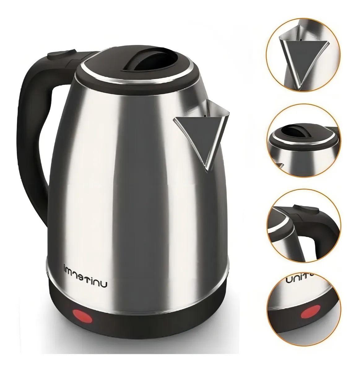 Chaleira Eletrica Atacama 1,8l Prateado 127 v Unitermi 1200 W