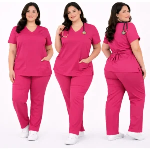 Pijama Cirúrgico Feminino Scrub Hospitalar Unissex Plus Size