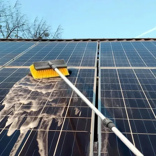 Vassoura Para Lavar Placa Solar Fotovoltaica Com Jato D'agua - Imagem 2
