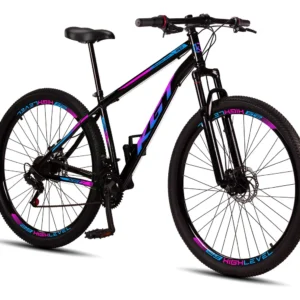 Bicicleta Aro 29 Aço Carbono Freios A Disco Suspensão 21 Vel